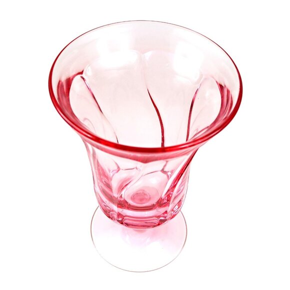 Fostoria Jamestown Pink Iced Tea Glass Vintage 1960s-70s 6" Swirl Stemware - Picture 2 of 4